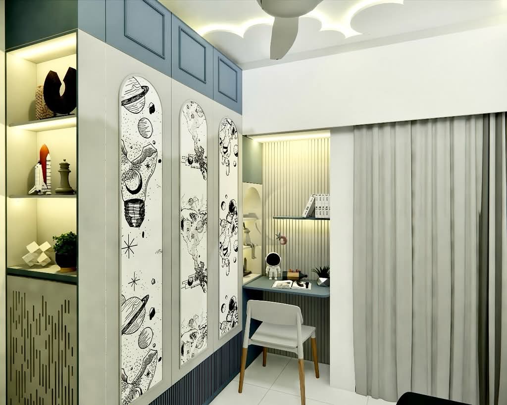 Wardrobe and Curtain